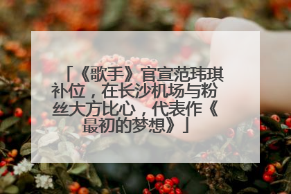 《歌手》官宣范玮琪补位，在长沙机场与粉丝大方比心，代表作《最初的梦想》