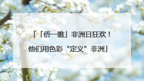 「侨一瞧」非洲日狂欢！他们用色彩“定义”非洲