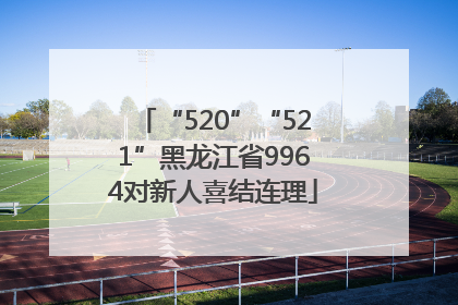 “520”“521”黑龙江省9964对新人喜结连理