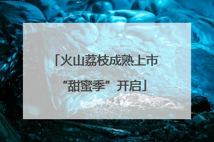火山荔枝成熟上市 “甜蜜季”开启