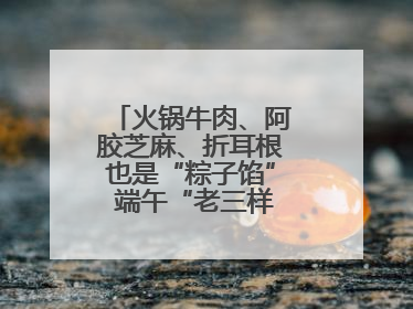 火锅牛肉、阿胶芝麻、折耳根也是“粽子馅” 端午“老三样”玩出新花样