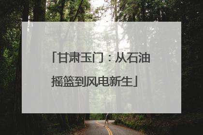 甘肃玉门：从石油摇篮到风电新生