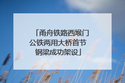 甬舟铁路西堠门公铁两用大桥首节钢梁成功架设