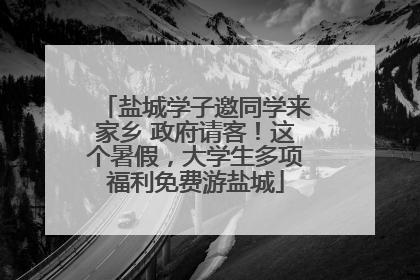 盐城学子邀同学来家乡 政府请客！这个暑假，大学生多项福利免费游盐城
