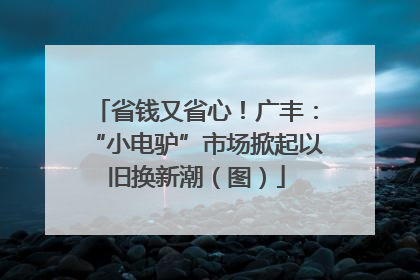 省钱又省心！广丰：“小电驴”市场掀起以旧换新潮（图）