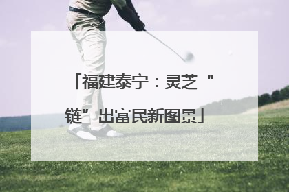 福建泰宁：灵芝“链”出富民新图景