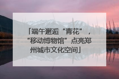 端午邂逅“青花”，“移动博物馆”点亮郑州城市文化空间