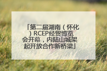 第二届湖南（怀化）RCEP经贸博览会开幕，内陆山城架起开放合作新桥梁