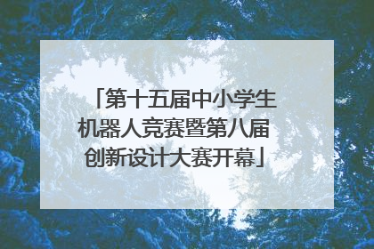第十五届中小学生机器人竞赛暨第八届创新设计大赛开幕