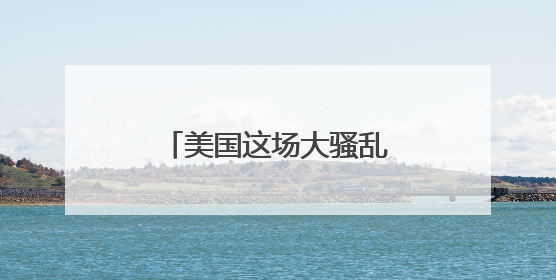 美国这场大骚乱中，有人提出一个大胆想法！