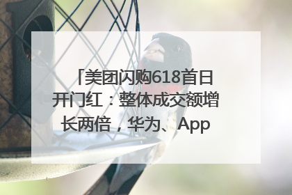 美团闪购618首日开门红：整体成交额增长两倍，华为、Apple、沃尔玛等近800个品牌翻倍增长