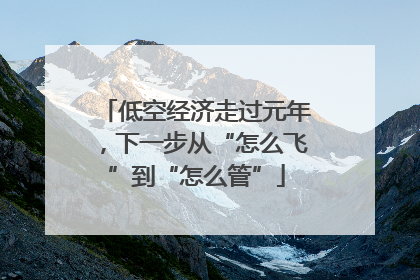 低空经济走过元年，下一步从“怎么飞”到“怎么管”