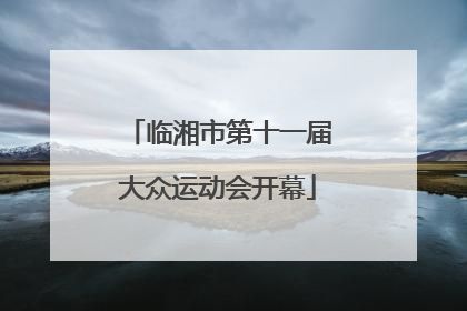 临湘市第十一届大众运动会开幕