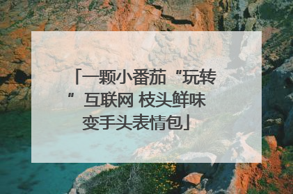 一颗小番茄“玩转”互联网 枝头鲜味变手头表情包