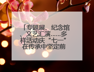专题展、纪念馆、文艺汇演……多样活动庆“七一” 在传承中坚定前行脚步