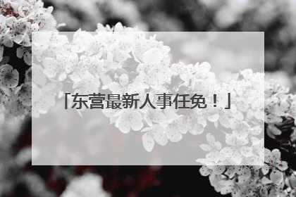 东营最新人事任免！