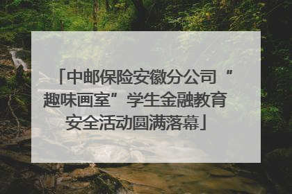 中邮保险安徽分公司“趣味画室”学生金融教育安全活动圆满落幕