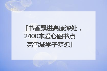 书香飘进高原深处，2400本爱心图书点亮雪域学子梦想