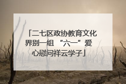 二七区政协教育文化界别一组 “六一”爱心慰问祥云学子