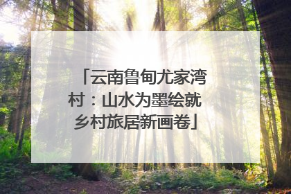 云南鲁甸尤家湾村：山水为墨绘就乡村旅居新画卷