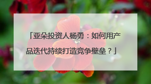 亚朵投资人杨勇：如何用产品迭代持续打造竞争壁垒？