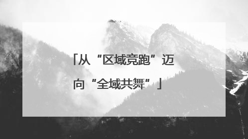 从“区域竞跑”迈向“全域共舞”