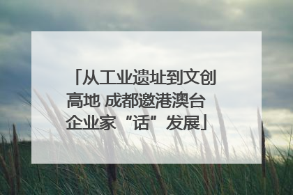 从工业遗址到文创高地 成都邀港澳台企业家“话”发展