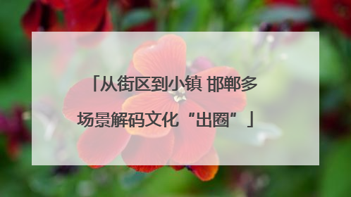 从街区到小镇 邯郸多场景解码文化“出圈”