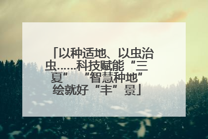 以种适地、以虫治虫……科技赋能“三夏” “智慧种地”绘就好“丰”景