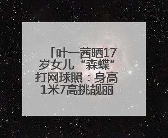 叶一茜晒17岁女儿“森蝶”打网球照：身高1米7高挑靓丽，疑似下巴矫正成功