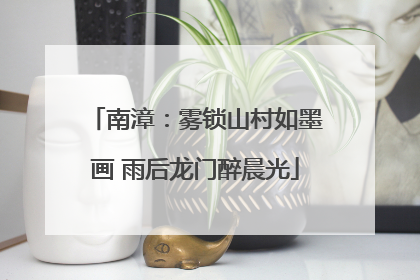 南漳：雾锁山村如墨画 雨后龙门醉晨光