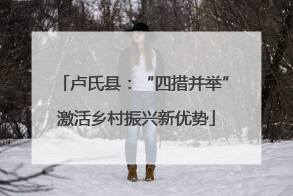 卢氏县：“四措并举”激活乡村振兴新优势