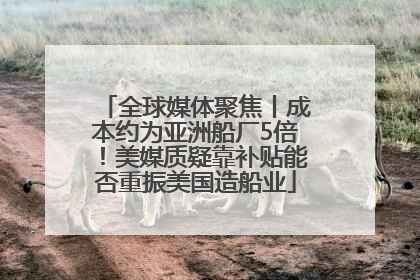 全球媒体聚焦丨成本约为亚洲船厂5倍！美媒质疑靠补贴能否重振美国造船业