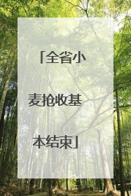 全省小麦抢收基本结束