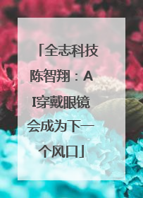 全志科技陈智翔：AI穿戴眼镜会成为下一个风口