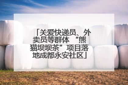关爱快递员、外卖员等群体 “熊猫坝坝茶”项目落地成都永安社区