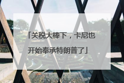 关税大棒下，卡尼也开始奉承特朗普了