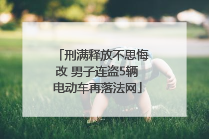 刑满释放不思悔改 男子连盗5辆电动车再落法网