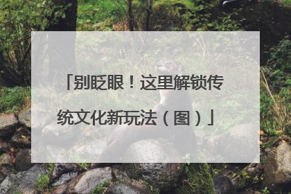 别眨眼！这里解锁传统文化新玩法（图）
