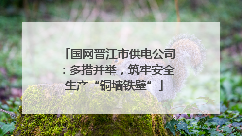 国网晋江市供电公司：多措并举，筑牢安全生产“铜墙铁壁”