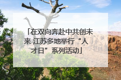 在双向奔赴中共创未来 江苏多地举行“人才日”系列活动