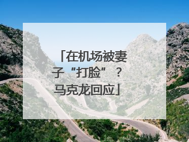 在机场被妻子“打脸”？马克龙回应