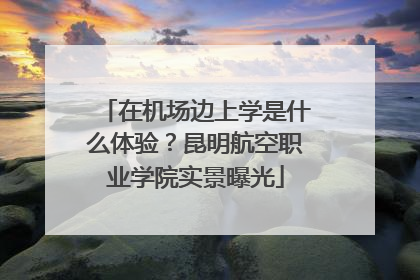 在机场边上学是什么体验？昆明航空职业学院实景曝光