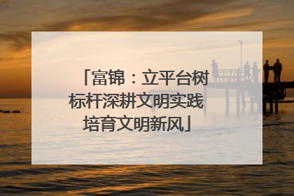 富锦：立平台树标杆深耕文明实践培育文明新风