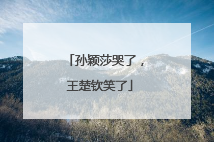 孙颖莎哭了，王楚钦笑了