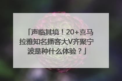 声临其境！20+喜马拉雅知名播客大V齐聚宁波是种什么体验？