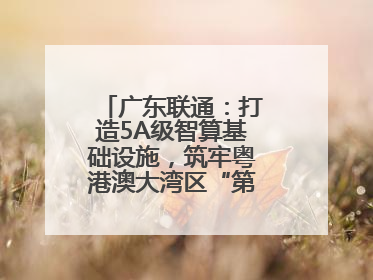 广东联通：打造5A级智算基础设施，筑牢粤港澳大湾区“第一算力引擎”