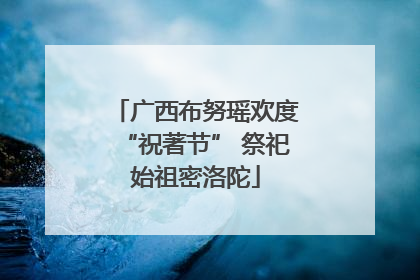 广西布努瑶欢度“祝著节” 祭祀始祖密洛陀