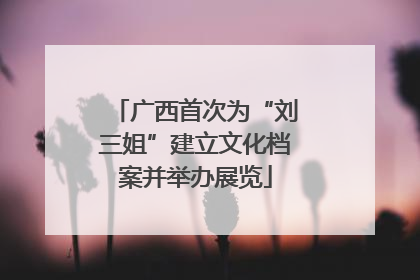 广西首次为“刘三姐”建立文化档案并举办展览