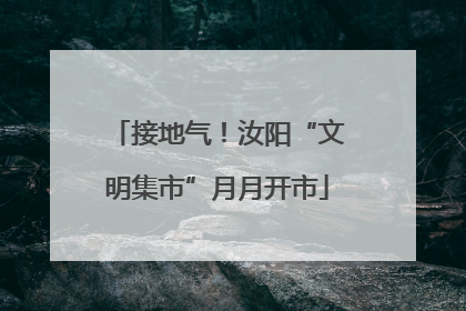 接地气！汝阳“文明集市”月月开市